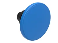 BOUTON COUP-DE-POING PLASTIQUE MOMENT. 60mm BLEU