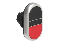 B.P. DBLE TOUCHE AFFLEURANT PLASTIQUE A INTERMITTENT NOIR/ROUGE