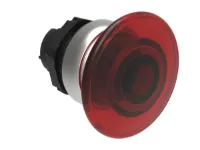 BOUTON COUP-DE-POING LUMINEUX A INTERMITTENT 40MM ROUGE