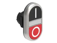 B.P. DBLE TOUCHE ILLUMINE A INTERMITTENT AFFLEURANT AVEC 'I-O' NOIRE/ROUGE
