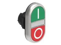 B.P. DBLE TOUCHE ILLUMINE A INTERMITTENT AFFLEURANT AVEC 'I-O' VERT/ROUGE