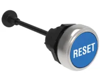B.P. MECANIQUE AFFLEURANT PLASTIQUE A INTERMITTENT AVEC TIGE 140MM AVEC 'RESET' BLEU