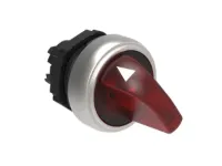 SELECTEUR LUMINEUX A MANETTE 2 POS ROUGE STABLE