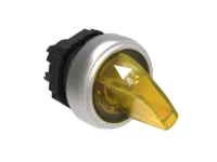 SELECTEUR LUMINEUX A MANETTE 2 POS JAUNE STABLE