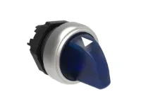 SELECTEUR LUMINEUX A MANETTE 3 POS BLEU