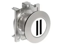 B.P. PLAT AFFLEURANT METAL. MOMENT. AVEC 'II' BLANC