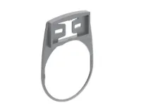 PORTE-ETIQUETTE POUR ETIQUETTES 12X27MM PLAT GRIS