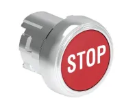 B.P. AFFLEURANT METAL. MOMENT. AVEC 'STOP' ROUGE