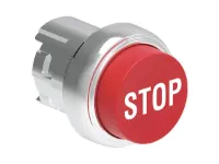 B.P. DEPASSANT METAL. MOMENT. AVEC 'STOP' ROUGE