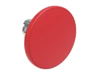 BOUTON COUP-DE-POING METAL. MOMENT. 60mm ROUGE