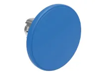 BOUTON COUP-DE-POING METAL. MOMENT. 60mm BLEU