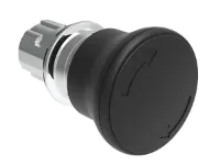 BOUTON COUP-DE-POING METAL. TOURNER 40mm NOIR
