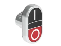 B.P. DBLE TCHE AFF. METAL. MOMENT. AVEC 'I-O' NOIR/ROUGE