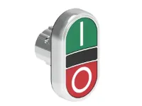 B.P. DBLE TCHE AFF. METAL. MOMENT. AVEC 'I-O' VERT/ROUGE