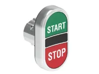 B.P. DBLE TCHE AFF. METAL. MOMENT. AVEC 'START-STOP' VERT/ROUGE
