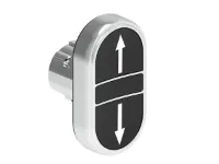 B.P. DBLE TCHE AFF. METAL. MOMENT. AVEC FLECHE HAUT-BAS NOIR/NOIR
