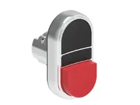 B.P. DBLE TCHE 1 AFF. ET 1 DEPAS. METAL. MOMENT. NOIR/ROUGE