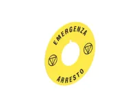 DISQUE JAUNE 60mm 'EMERGENZA/ARRESTO'