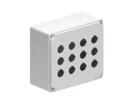 BOITIER EN METAL 4X3 TROUS GRIS