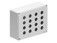 BOITIER EN METAL 4X4 TROUS GRIS