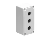 BOITIER EN METAL 3 TROUS GRIS
