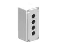BOITIER EN METAL 4 TROUS GRIS
