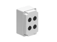 BOITIER EN METAL 2 X 2 TROUS GRIS