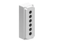 BOITIER EN METAL 6 TROUS GRIS