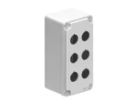 BOITIER EN METAL 2 X 3 TROUS GRIS