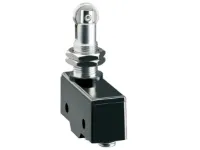 MICRORUPTEUR A POUSSOIR A GALET PLASTIQUE FASTON M12 FIXATION A ECROU