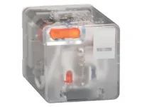 RELAIS INDUSTRIEL AVEC DEL &amp; ACTION. MEC. TYPE A 8 POLES 230VAC 2 ECHANGEURS 10A
