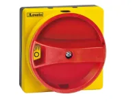 POIGNEE CADENASSABLE ROUGE/JAUNE FIXATION A VIS NEMA4X