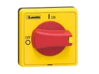 POIGNEE CADENASSABLE ROUGE/JAUNE FIXATION A VIS NEMA4X