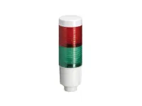 COLONNE LUMINEUSE 45MM DEL VERT-ROUGE 24VDC AVEC SOCLE DE FIXATION