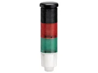 COLONNE LUMINEUSE 45MM AVEC MODULE SONORE DEL VERT-ROUGE 24VDC
