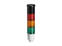 COLONNE LUMINEUSE 45 MM AVEC MOD. SONORE DEL VERT-ORANGE-ROUGE 24VDC
