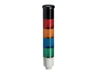 COLONNE LUMINEUSE 45MM AVEC MODULE SONORE DEL VERT-BLEU-ORANGE-ROUGE 24VDC