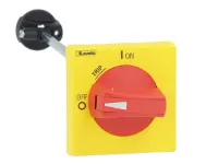 BOUTON VERROUILLAGE PORTE IP65/4X CADENASSABLE POUR SM2-SM3 JAUNE/ROUGE