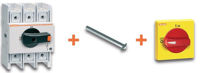 SECTION. 100A AVEC RALLONGE 200MM &amp; POIGNEE FIX. A ECROU NEMA 4X