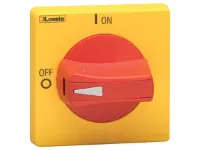 POIGNÉE CADENASSABLE ROUGE/JAUNE FIXATION À ÉCROU NEMA4X IP69K