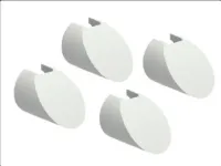 ENS. 4 PIECES BOUCHONS DE PROTECTION VIS GRIS POUR LPZ