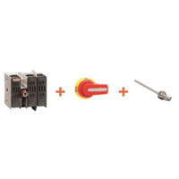 SECTIONNEUR AVEC PORTE-FUSIBLE 30A AVEC RALLONGE 300MM &amp; POIGNEE VERROUILLAGE DE PORTE