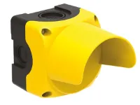 BOITIER EN PLASTIQUE 1 TROU AVEC PROTECTION JAUNE