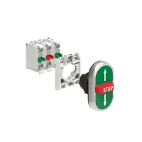 B.P. TRIPLE TCHE 2 AFF ET 1 DEP A IMP PLAST 'FL HAUT/ARRET/FL BAS' V/R/V AVEC EMB DE FIX 2N0+1NF