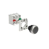 B.P. LUM. A INTERMIT. AFFLEURANT PLASTIQUE TRANS. AVEC EMBASE DE FIXATION  1NO+1NF DEL 120V