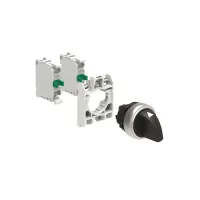 SELECTEUR A MANETTE PLASTIQUE 3 POS. INSTABLE RETOUR AU CENTRE AVE EMBASE DE FIXATION 2NO