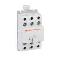RELAIS STATIQUE (SSR) AVEC DISSIP INTEGRE 3PH (2 CONT) 15A LIGNE 48-600VAC CONTROLE 90-280VAC