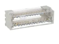 BLOC DE DISTRIBUTION DE PUISSANCE 2P 100A 15 BORNES