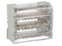 BLOC DE DISTRIBUTION DE PUISSANCE 4P 100A 11 BORNES