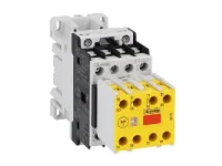 CONTACTEUR DE SECURITE 3P 12A CONTACTS AUX 2NO+3NF BOBINE 24V DC